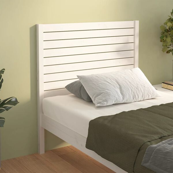 vidaXL Tête de lit Blanc 96x4x100 cm Bois massif de pin