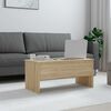 vidaXL Table basse chêne sonoma 102x50,5x46,5 cm bois d'ingénierie