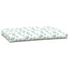 vidaXL Coussins de palette lot de 7 motif de feuilles tissu