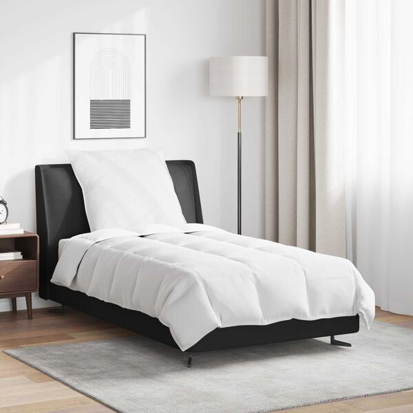 vidaXL Duvet d'été simple avec oreiller 2 pcs Blanc Plume de canard