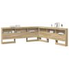 vidaXL T&ecirc;te de lit de rangement Ch&ecirc;ne sonoma 180 cm Bois d'ing&eacute;nierie