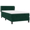 vidaXL Sommier &agrave; lattes de lit avec matelas Vert fonc&eacute; 100x200 cm