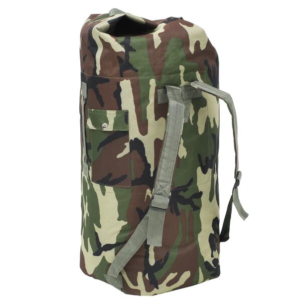 vidaXL Sac de sport en style militaire 85 L Camouflage