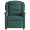 vidaXL Fauteuil de massage inclinable Vert fonc&eacute; Tissu