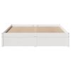 vidaXL Cadre de lit sans matelas blanc 120x190 cm bois de pin massif