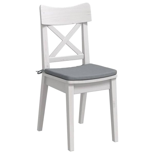 vidaXL Coussins de siège 4 pcs Gris clair 40 x 40 x 3 cm tissu