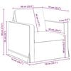 vidaXL Canap&eacute; Rose Dimensions globales: 78 x 78 x 80 cm (l x P x H)