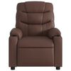 vidaXL Fauteuil de massage inclinable Marron Similicuir