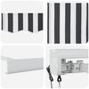 vidaXL Auvent r&eacute;tractable anthracite et blanc 4,5x3 m tissu/aluminium