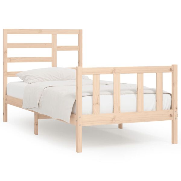 vidaXL Cadre de lit sans matelas 90x200 cm bois de pin massif