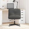 vidaXL Chaise pivotante de bureau Gris fonc&eacute; Tissu