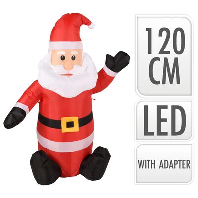 Ambiance Père Noël gonflable à LED 120 cm