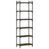 vidaXL Biblioth&egrave;que 6 niveaux ch&ecirc;ne marron 60x30x188cm bois ing&eacute;nierie