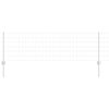 vidaXL Cl&ocirc;ture avec poteau Argent&eacute; 0,6 x 25 m Acier