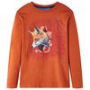 vidaXL T-shirt enfants &agrave; manches longues rouille clair 92