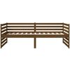 vidaXL Lit de jour sans matelas marron miel 90x190 cm bois pin massif