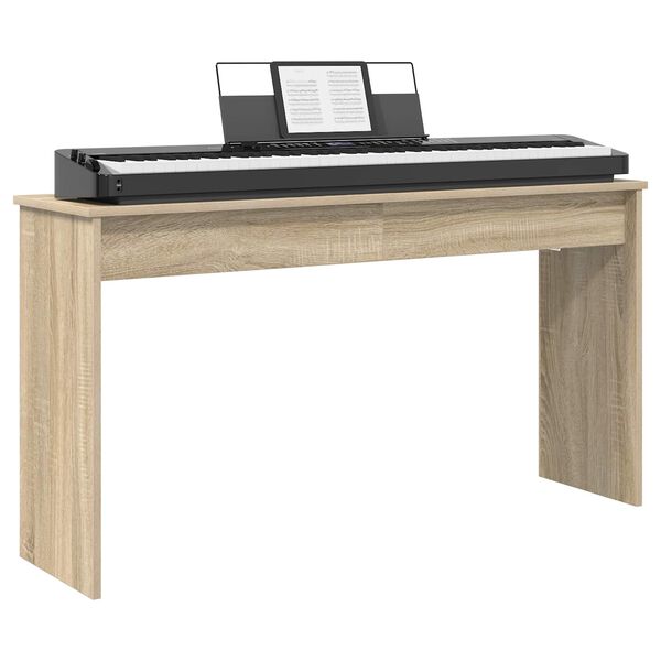 vidaXL Stand de clavier Ch&ecirc;ne Sonoma 120 x 32 x 64 cm