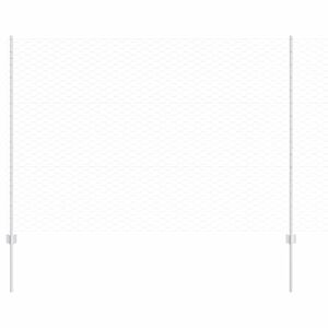 vidaXL Cl&ocirc;ture hexagonale avec poteau 25 x 1,5 m Acier galvanis&eacute;
