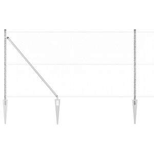 vidaXL Cl&ocirc;ture hexagonale avec poteau 100 x 1,4 m Acier galvanis&eacute;