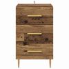 vidaXL Cabinet de chevet Bois ancien 40 x 40 x 66 cm Bois d'ing&eacute;nierie