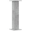 vidaXL Supports de haut-parleurs 2 pcs gris b&eacute;ton bois d'ing&eacute;nierie
