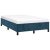 vidaXL Cadre de lit sans matelas bleu fonc&eacute; 120x190 cm velours