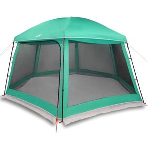 vidaXL Tente piscine toit amovible parois maille vert d'eau 512x458 cm
