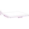 vidaXL Surmatelas Blanc et vert 160 x 200 cm Tissu Jacquard