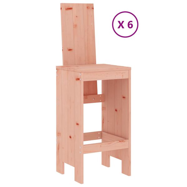 vidaXL Ensemble de bar de jardin 7 pcs bois massif douglas