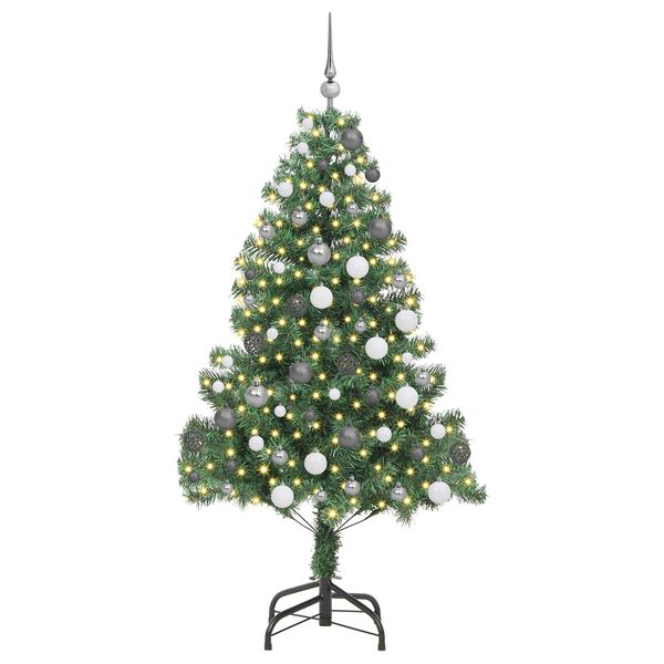 vidaXL Sapin de No&euml;l avec 300 LED avec support Vert 180 cm PVC