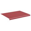 vidaXL Tissu de remplacement pour auvent bordeaux rouge 400x300 cm
