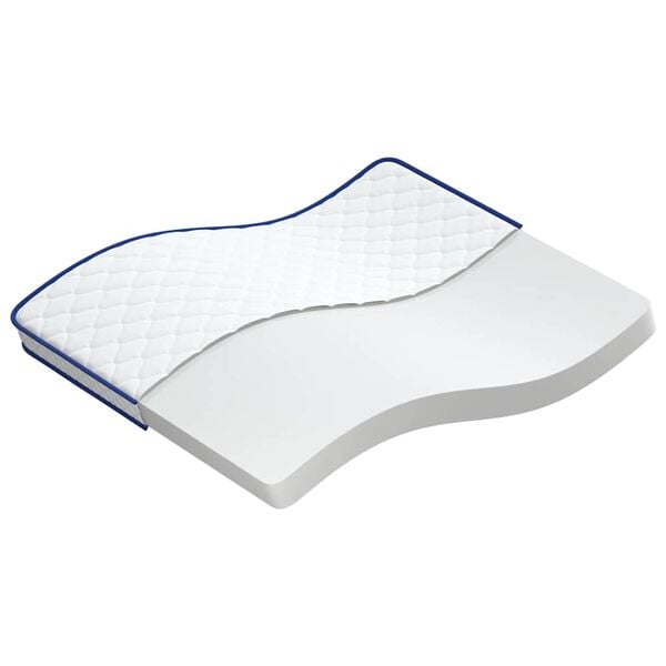 vidaXL Matelas Blanc 200 x 180 x 17 cm Mousse PU