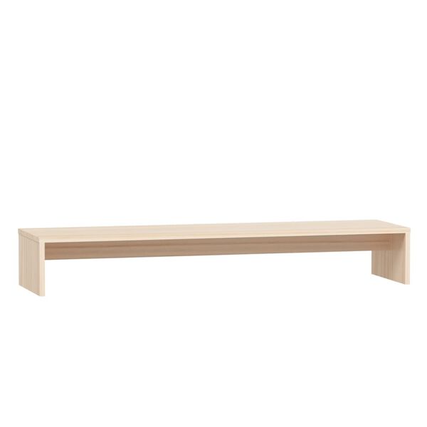 vidaXL Support de moniteur 100x27x15 cm Bois de pin solide