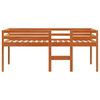 vidaXL Lit haut sans matelas cire marron 80x200 cm bois massif