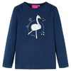 T-shirt enfants à manches longues bleu marine 140