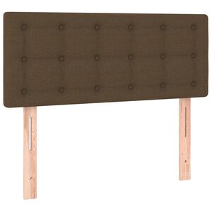 vidaXL T&ecirc;te de lit Marron Fonc&eacute; 90x5x78/88 cm Tissu