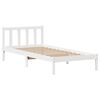 vidaXL Cadre de lit sans matelas blanc 90x200 cm bois de pin massif