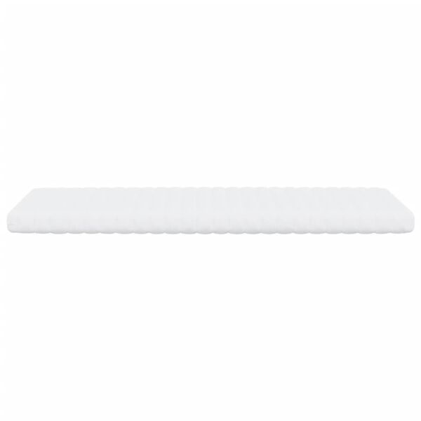 vidaXL Matelas en mousse blanc 100x220 cm 7 zones dureté 20 ILD