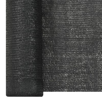 vidaXL Filet brise-vue Noir 2x10 m PEHD 195 g/m²