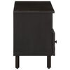 vidaXL Meuble TV noir 100x33x46 cm bois massif de manguier