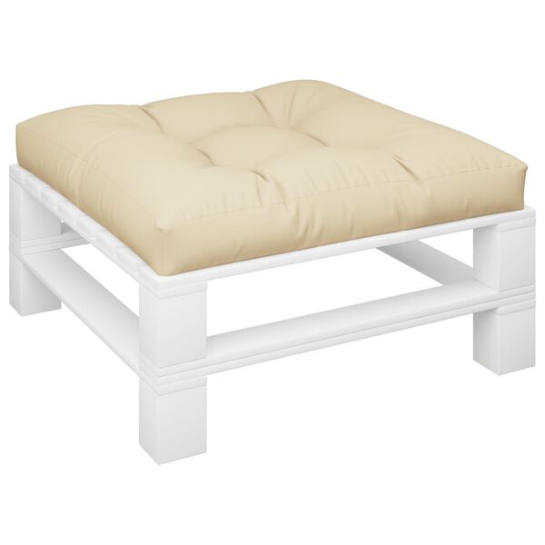 vidaXL Coussin de canap&eacute; palette beige 70x70x12 cm