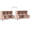 vidaXL Buffet rose 100,5x39x72 cm acier