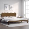 vidaXL Cadre de lit sans matelas marron miel 200x200cm bois pin massif
