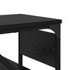 vidaXL TableConsole Ch&ecirc;ne noir 105x30x75cm Bois d'ing&eacute;nierie