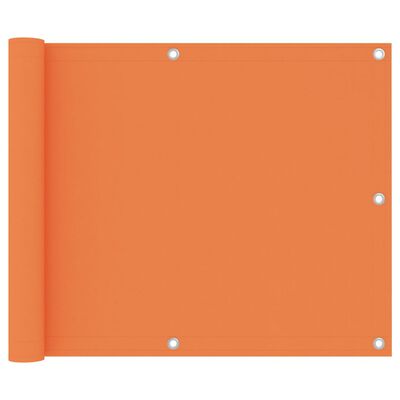 vidaXL Écran de balcon Orange 75x400 cm Tissu Oxford