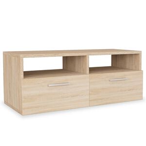 vidaXL Meuble TV Bois d&rsquo;ing&eacute;nierie 95x35x36 cm Ch&ecirc;ne