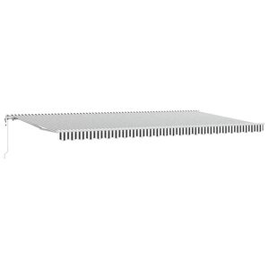 vidaXL Auvent r&eacute;tractable automatique anthracite blanc 600x300 cm