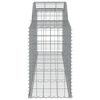 vidaXL Paniers à gabions arqués 25 pcs 300x50x80/100 cm fer galvanisé