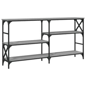 vidaXL Table console sonoma gris 150x29x76,5 cm bois d'ing&eacute;nierie