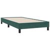 vidaXL Sommier &agrave; lattes de lit et matelas vert fonc&eacute; 100x210cm velours